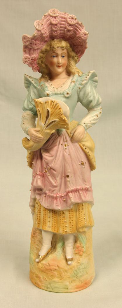 Antique Bisque Figurine of Young Lady (1 of 11) Antique Bisque Figurine of Young Lady (1 of 11)