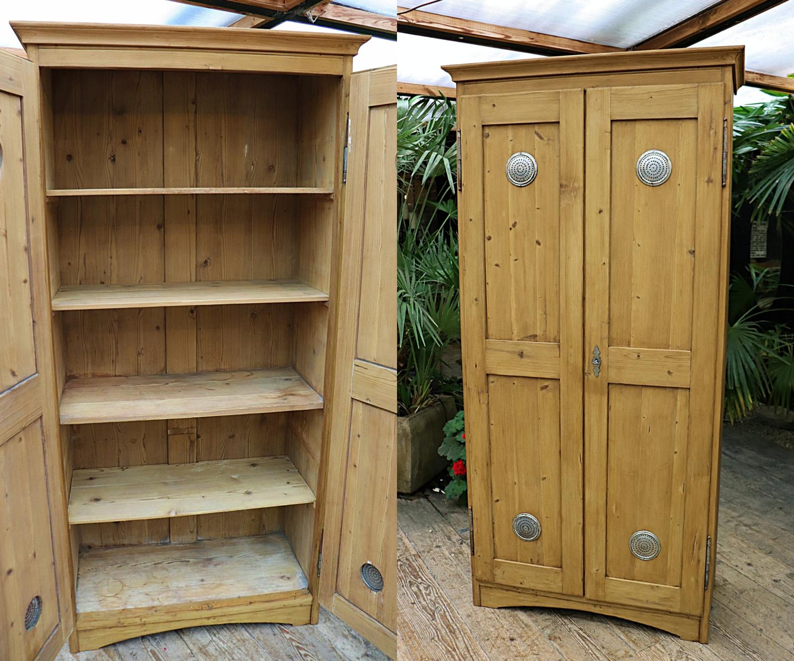Extra Tall! Shallow! Old Pine Cupboard - Linen / Food/ Larder/ Housekeepers (1 of 11)