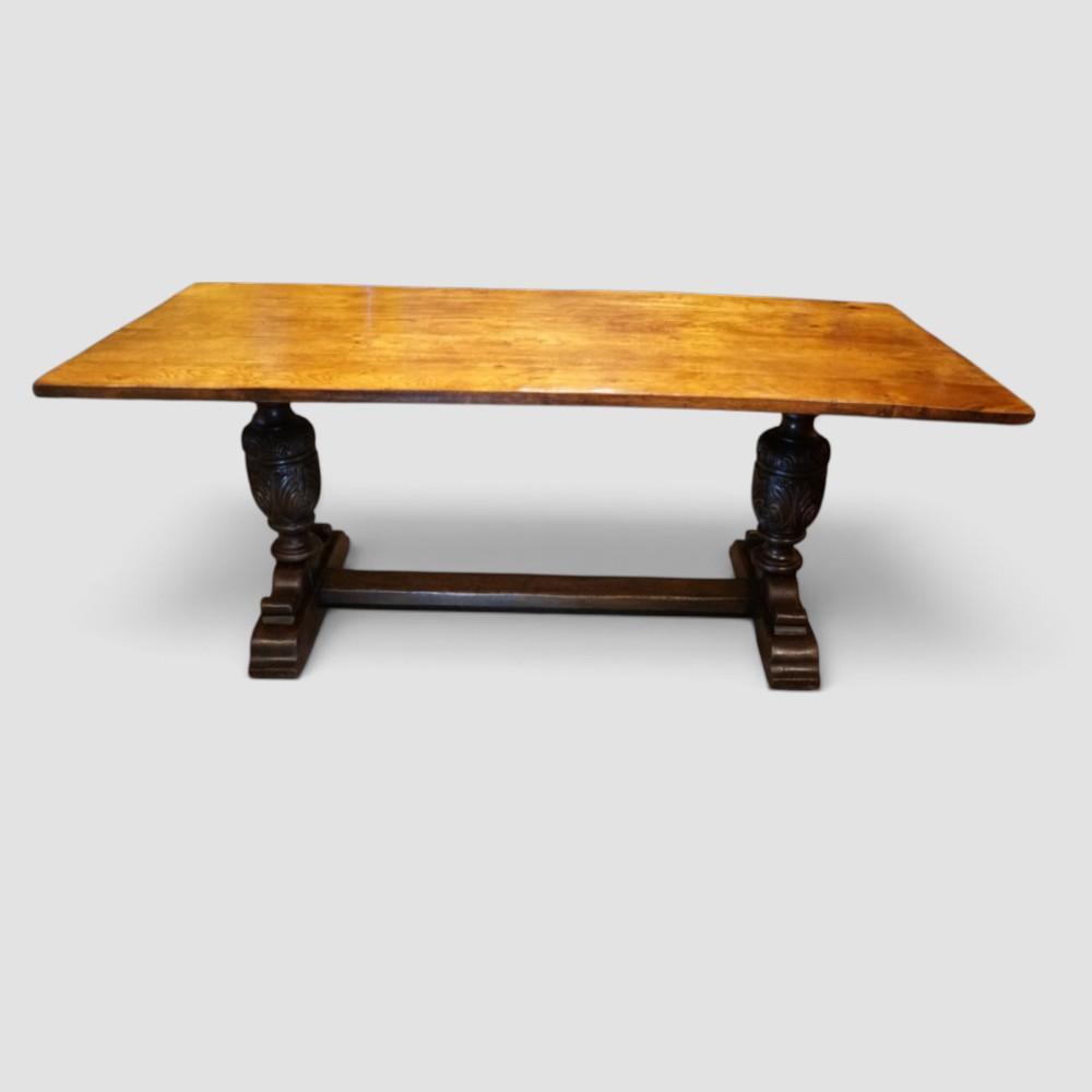 1930s Oak Refectory Dining Table (1 of 12) 1930s Oak Refectory Dining Table (1 of 12)