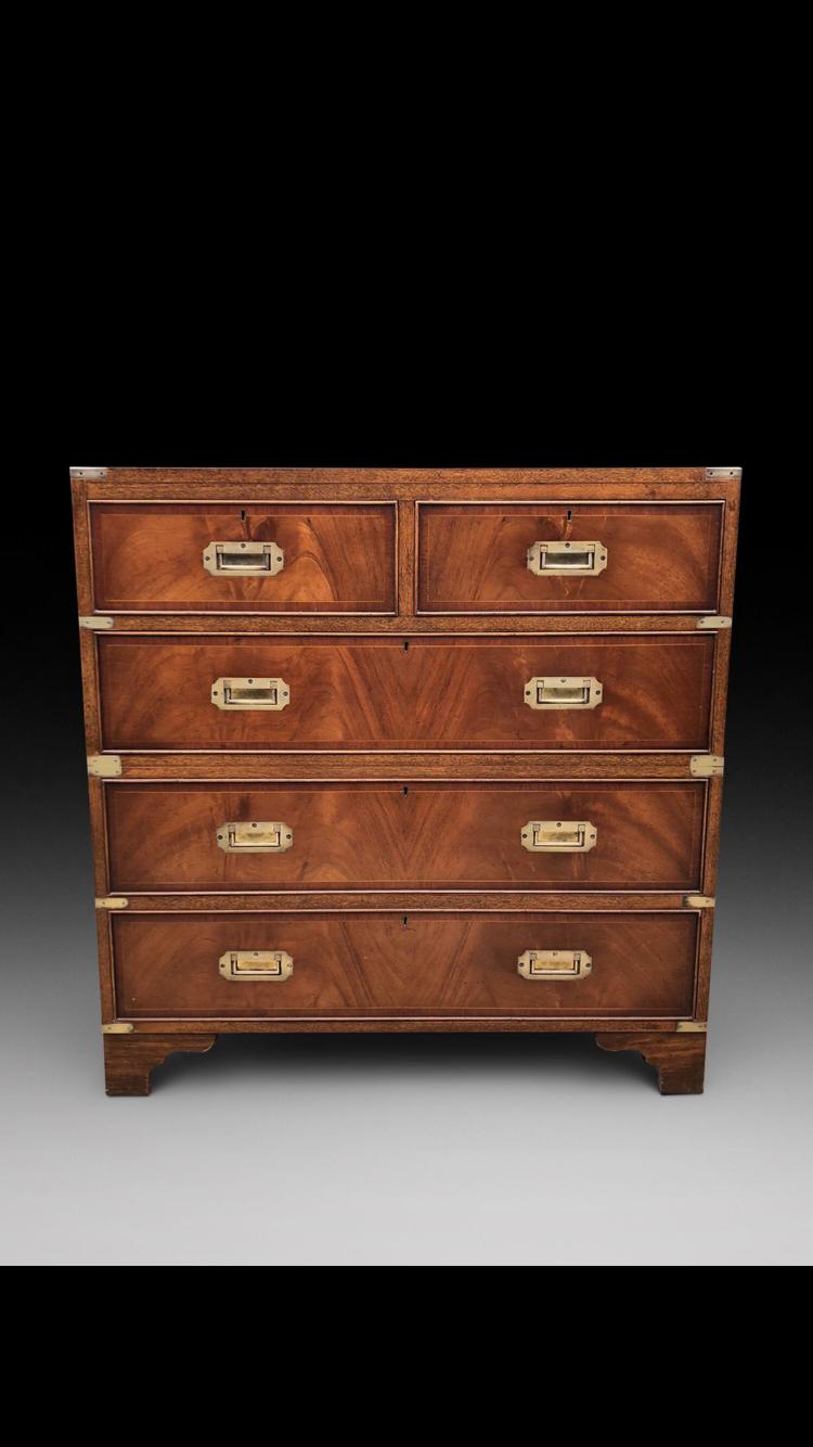 Mahogany Military Chest (1 of 3) Mahogany Military Chest (1 of 3)