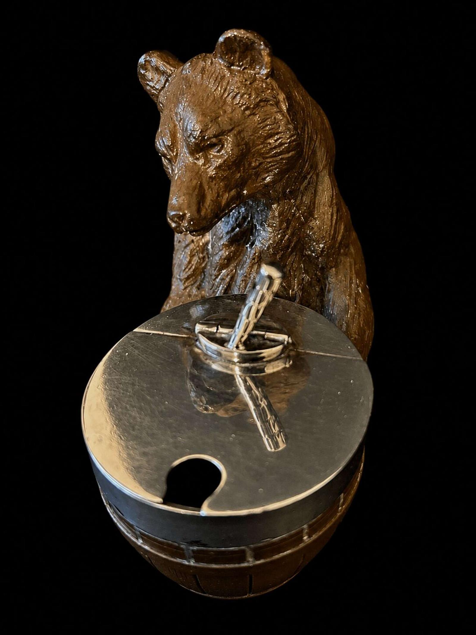 Antique Solid Silver Black Forest Bear Holding Honey Mustard Salt Pot 1895 (1 of 7) Antique Solid Silver Black Forest Bear Holding Honey Mustard Salt Pot 1895 (1 of 7)