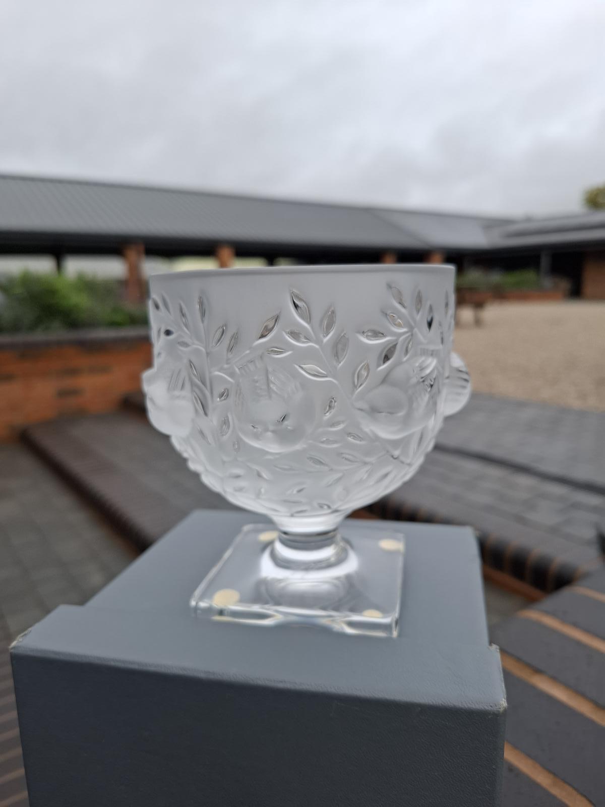 Scarce French Lalique Vase with Original Box (1 of 4)