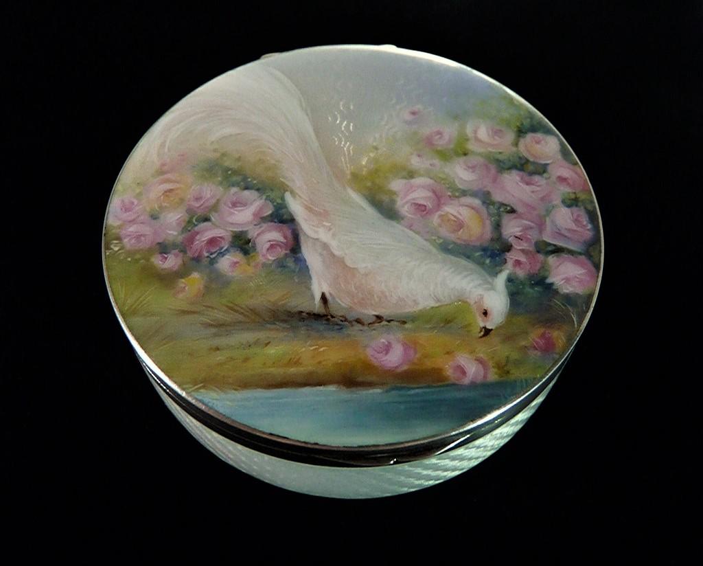 Austrian Hallmarked Silver Enamelled Box 1913 (1 of 10)