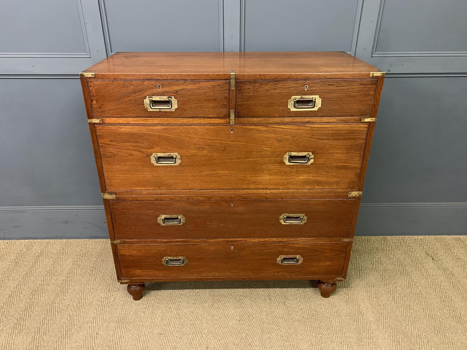Victorian Teak Military Chest by Army & Navy (1 of 15)