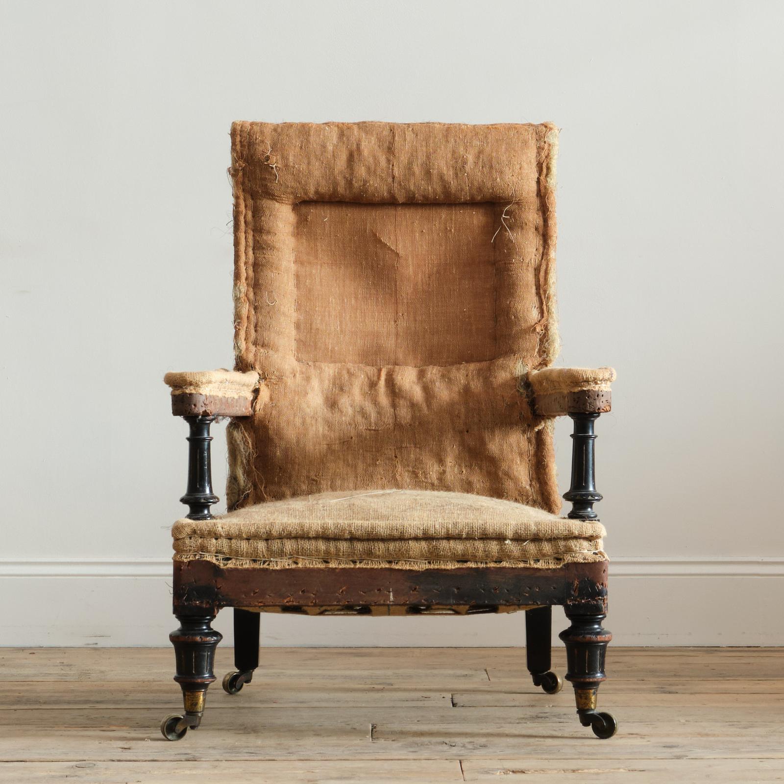 Mid 19th Century Open Armchair - Attributed to Gillows (1 of 9)