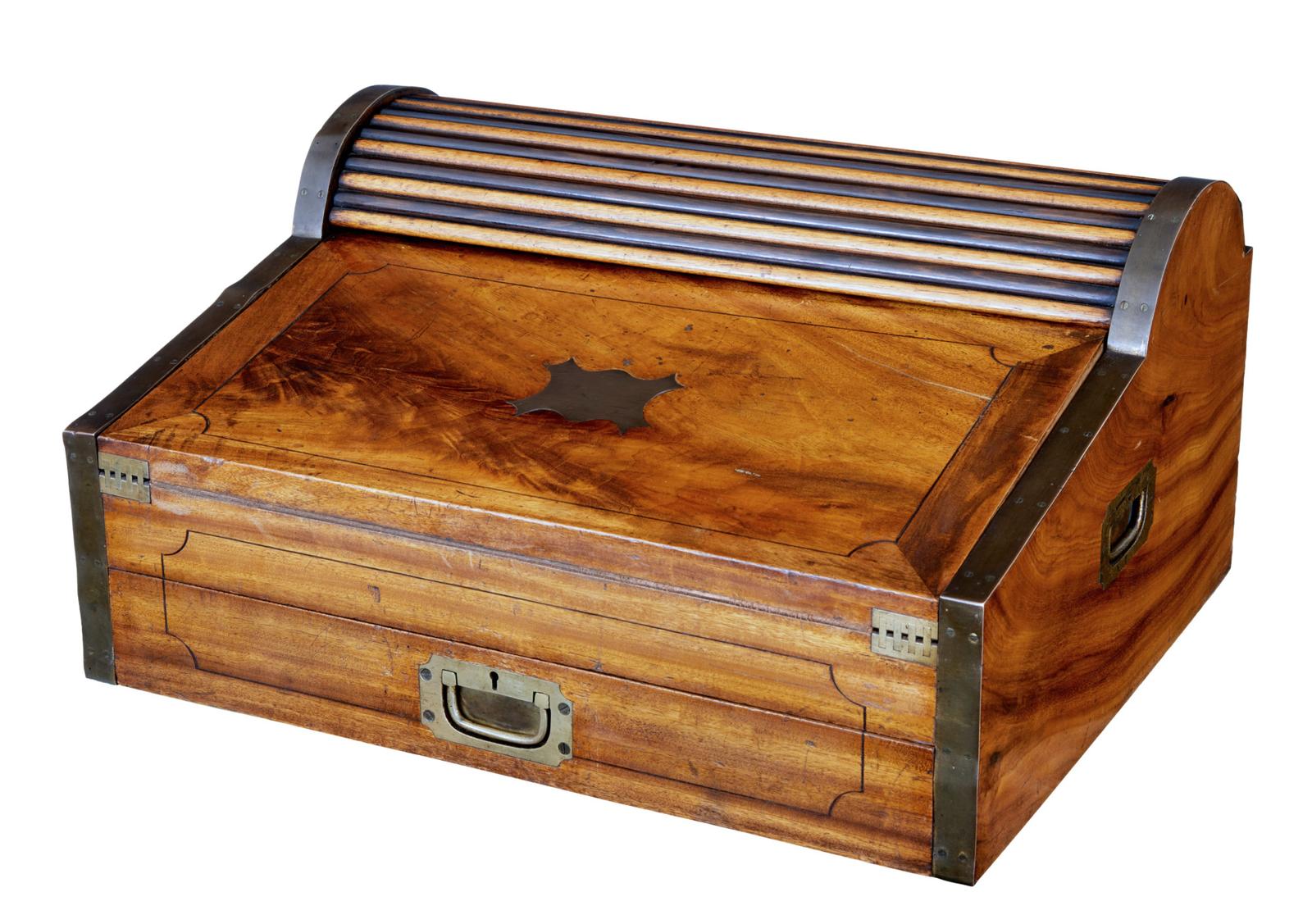 Mid 19th Century Campaign Camphor Metamorphic Lap Desk (1 of 8)