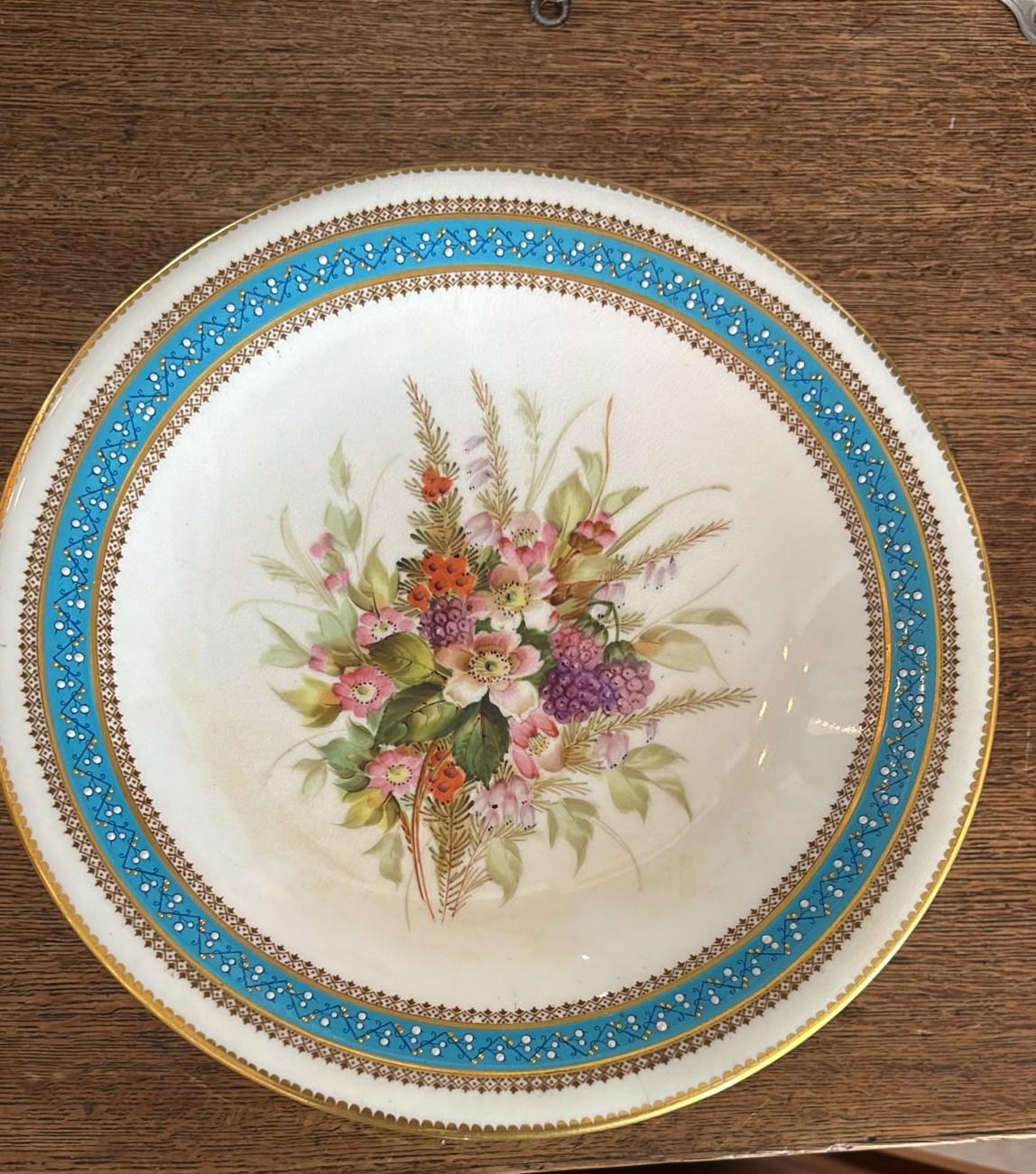 Royal Worcester Victorian Tazza (1 of 3) Royal Worcester Victorian Tazza (1 of 3)