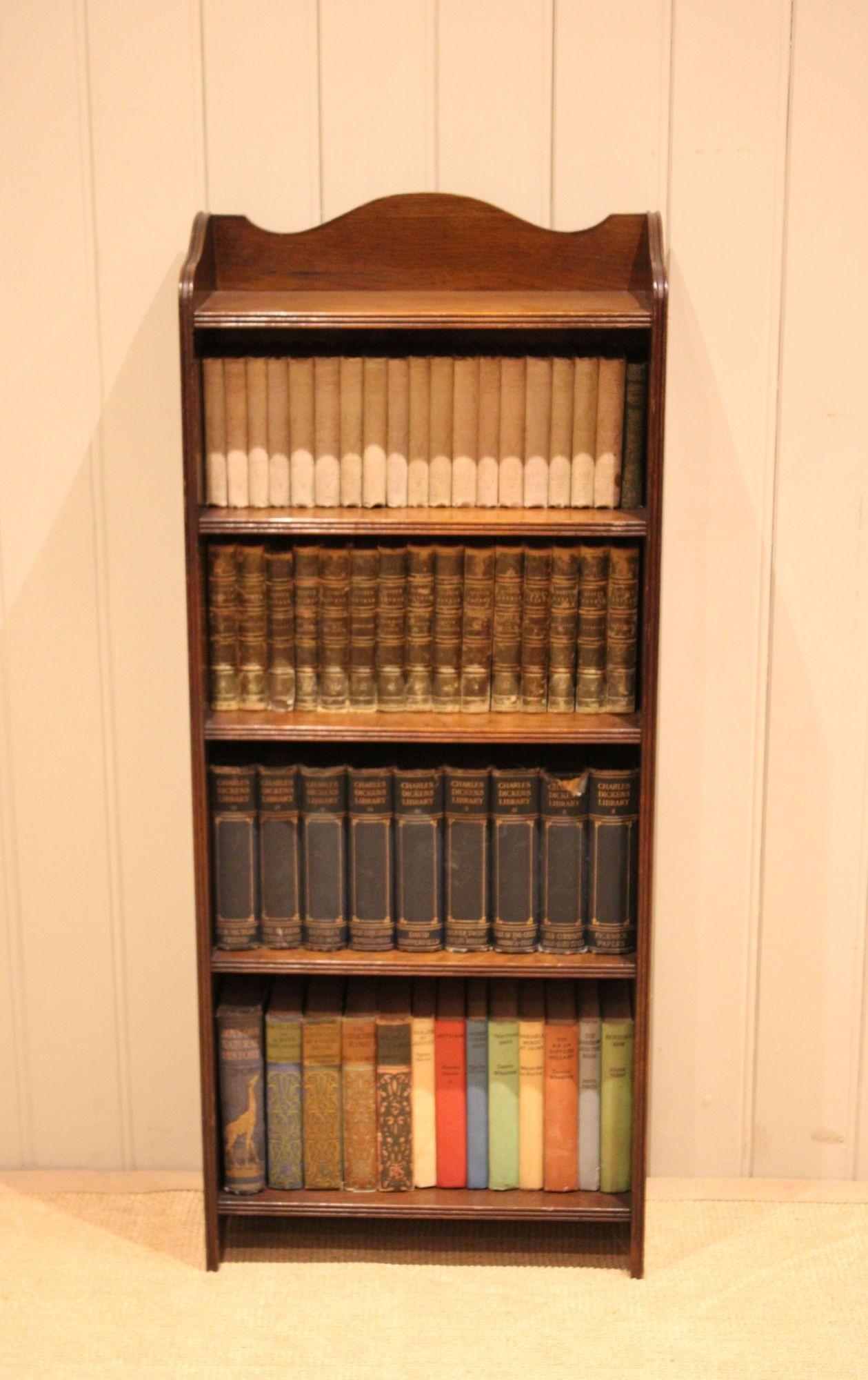 Oak Arch Top Open Bookcase (1 of 12)