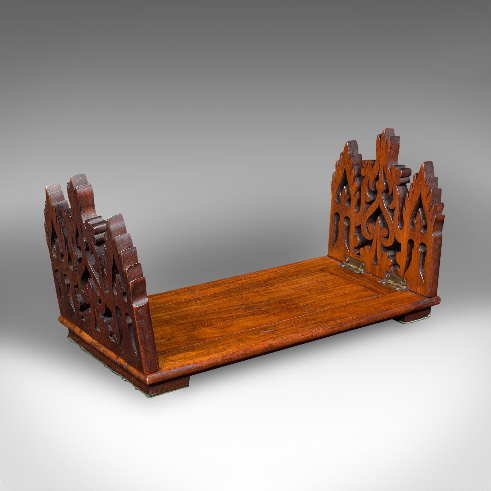 Antique Book Slide, English, Walnut, Extending, Novel Stand, Victorian, C.1850 (1 of 12)