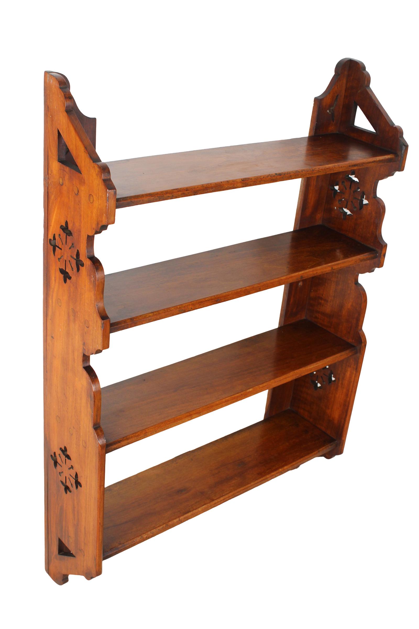 Large Victorian Walnut Hanging Wall Shelf Jas Shoolbred (1 of 13) Large Victorian Walnut Hanging Wall Shelf Jas Shoolbred (1 of 13)