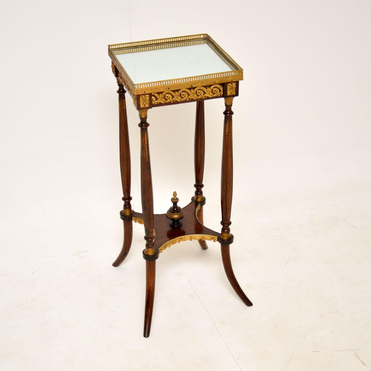 Antique French Mirror Top Occasional Table (1 of 6) Antique French Mirror Top Occasional Table (1 of 6)