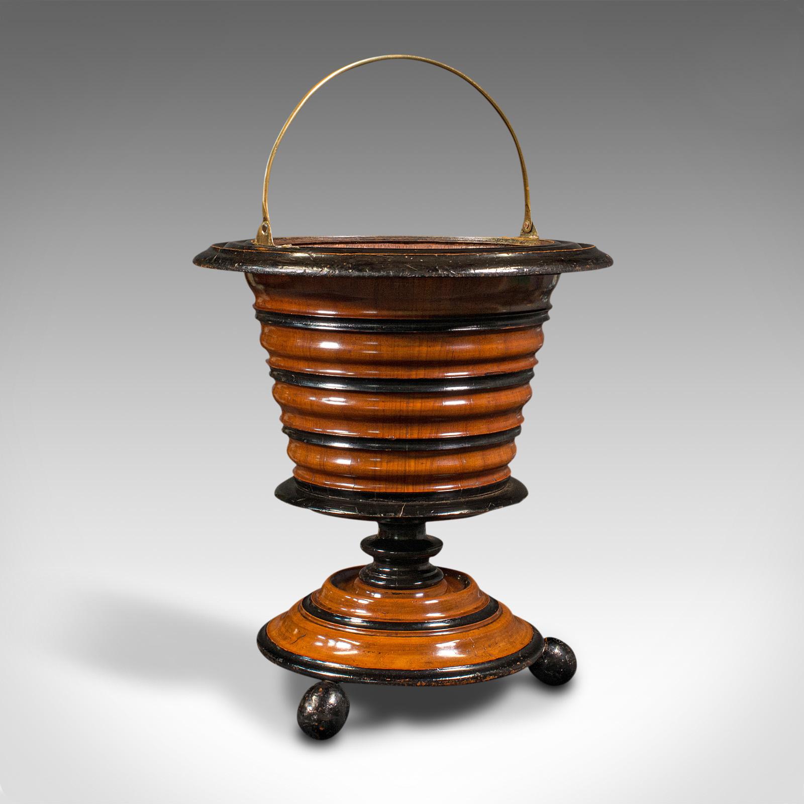 Antique Fireside Store, Dutch, Walnut, Jardiniere, Log Bin, Victorian c.1900 (1 of 10)
