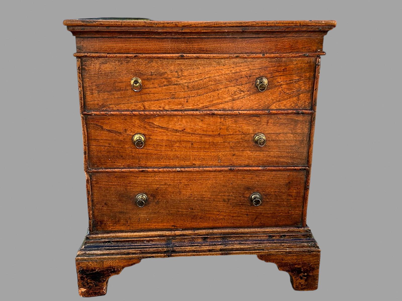 19th Century Elm Commode Chest (1 of 5)