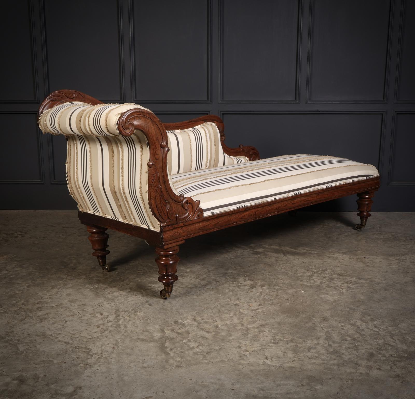 William IV Rosewood Chaise Longue (1 of 12) William IV Rosewood Chaise Longue (1 of 12)