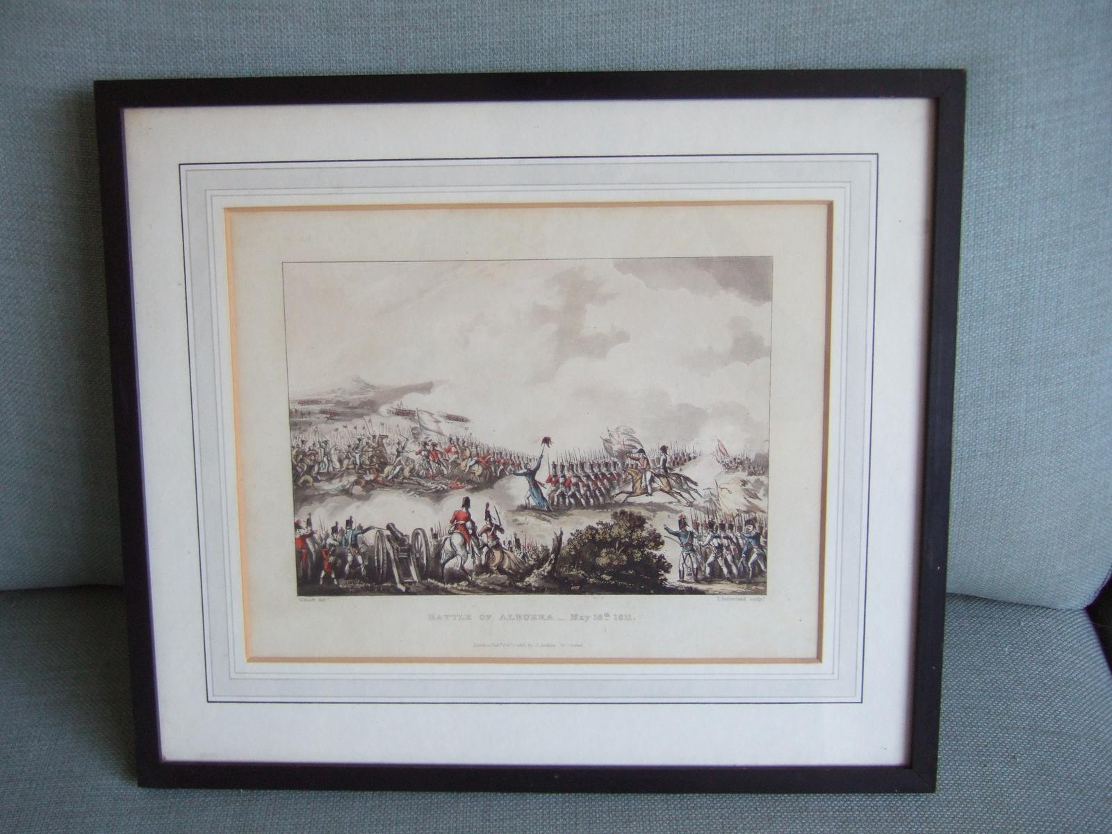 Aquatint of The Battle of Albuera Pub by James Jenkins 1815 (1 of 5)