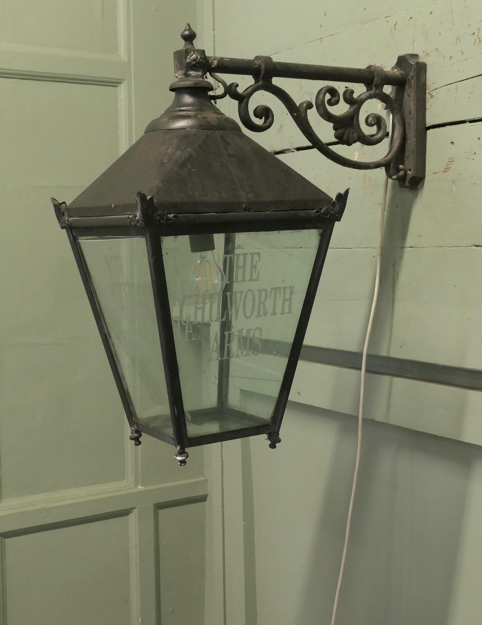 Large Wall Hanging Pub Lantern (1 of 8) Large Wall Hanging Pub Lantern (1 of 8)