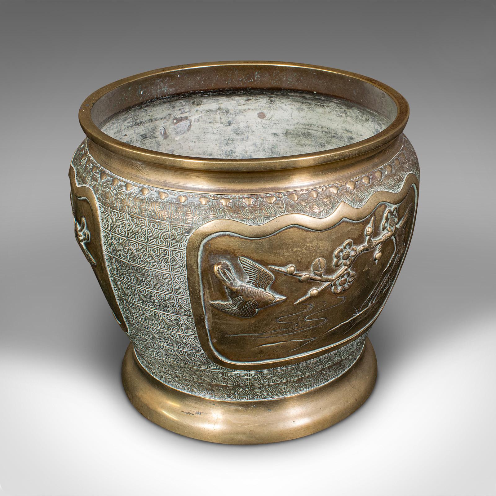 Antique Edo Period Decorative Planter, Japanese, Bronze, Jardiniere c.1850 (1 of 10)
