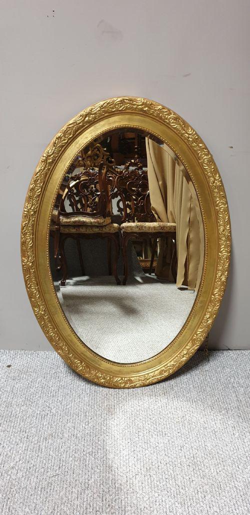 Large Oval Gilt Mirror (1 of 1) Large Oval Gilt Mirror (1 of 1)