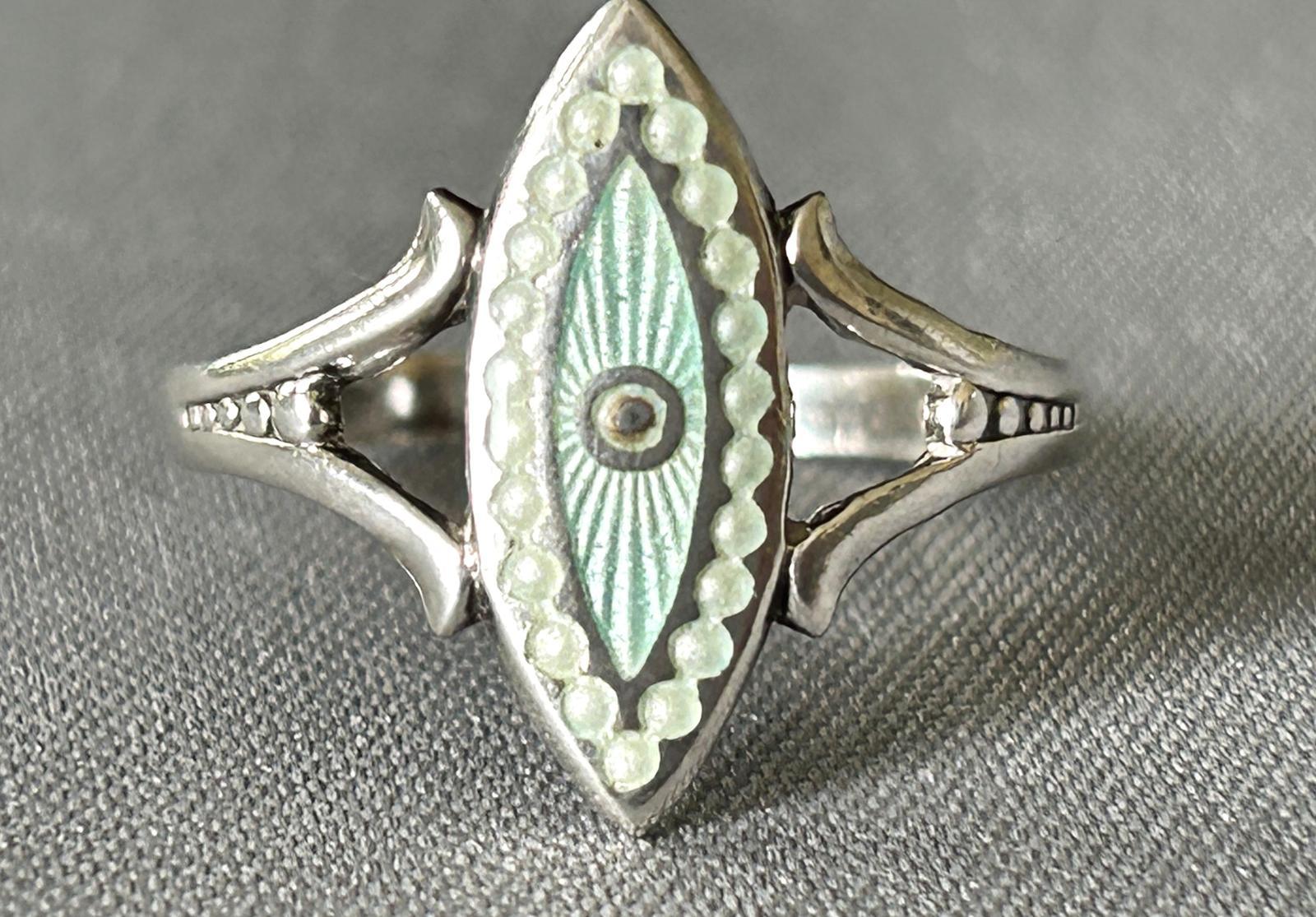 Charles Horner Empire Exhibition Silver & Enamel Ring (1 of 4) Charles Horner Empire Exhibition Silver & Enamel Ring (1 of 4)