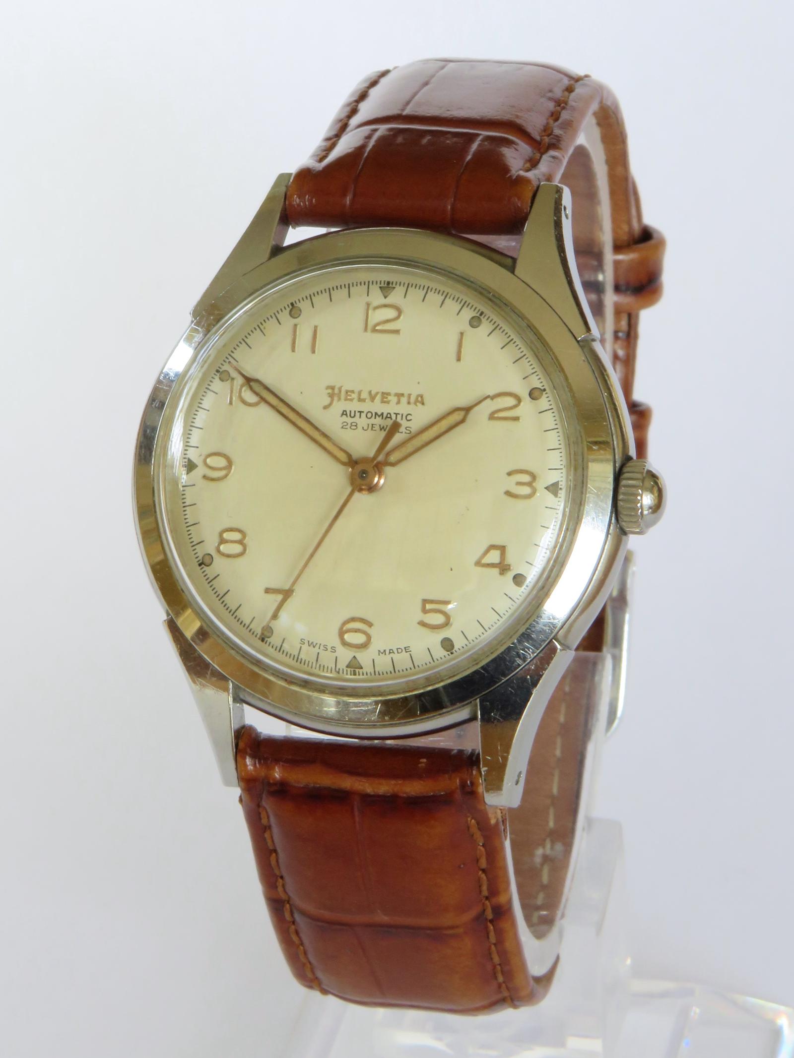 Watch: Gents 1950s Helvetia Automatic Wrist Watch (1 of 5)