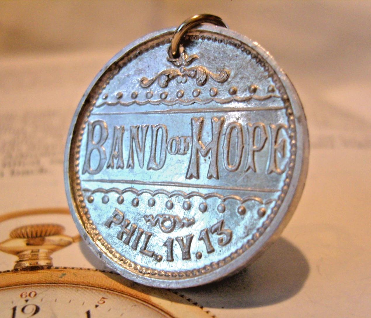 Pocket Watch Chain Fob 1920s Temperance Abstinence Band of Hope (1 of 7)