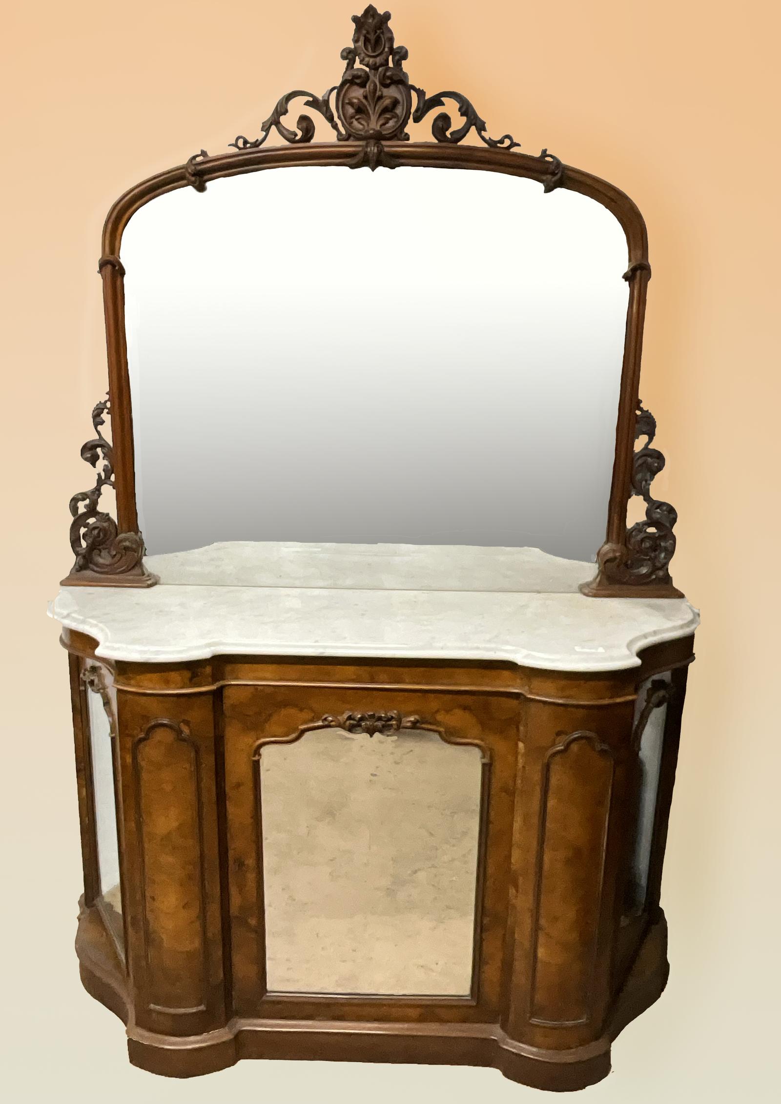 A 19th Century Walnut Credenza (1 of 5)