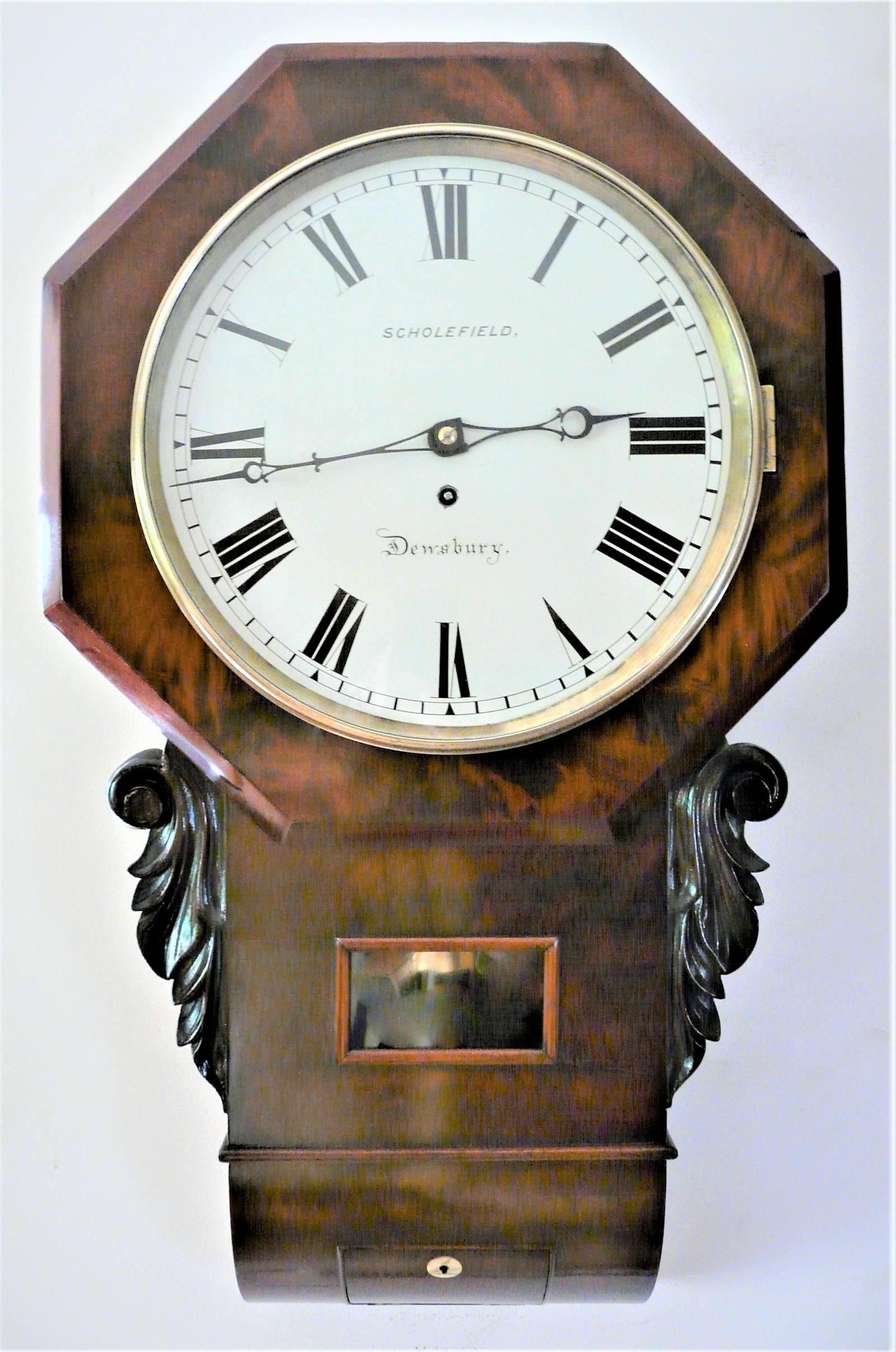 Exceptionally Fine 1838 English Drop Dial Fusee Wall Timepiece by Francis Scholefield (1 of 5) Exceptionally Fine 1838 English Drop Dial Fusee Wall Timepiece by Francis Scholefield (1 of 5)