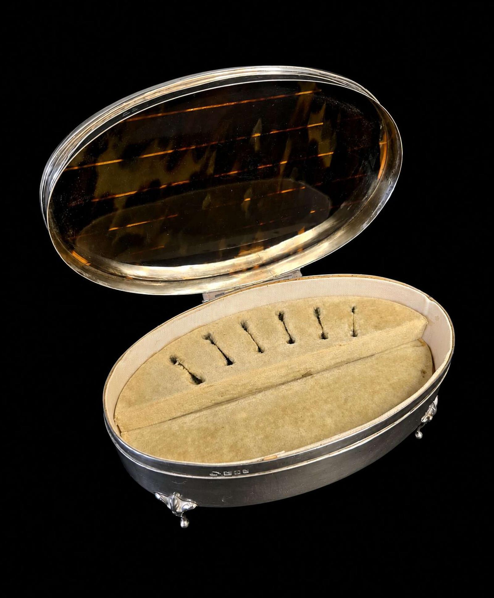 Art Deco Solid Sterling Silver Jewellery Ring Box (1 of 5) Art Deco Solid Sterling Silver Jewellery Ring Box (1 of 5)