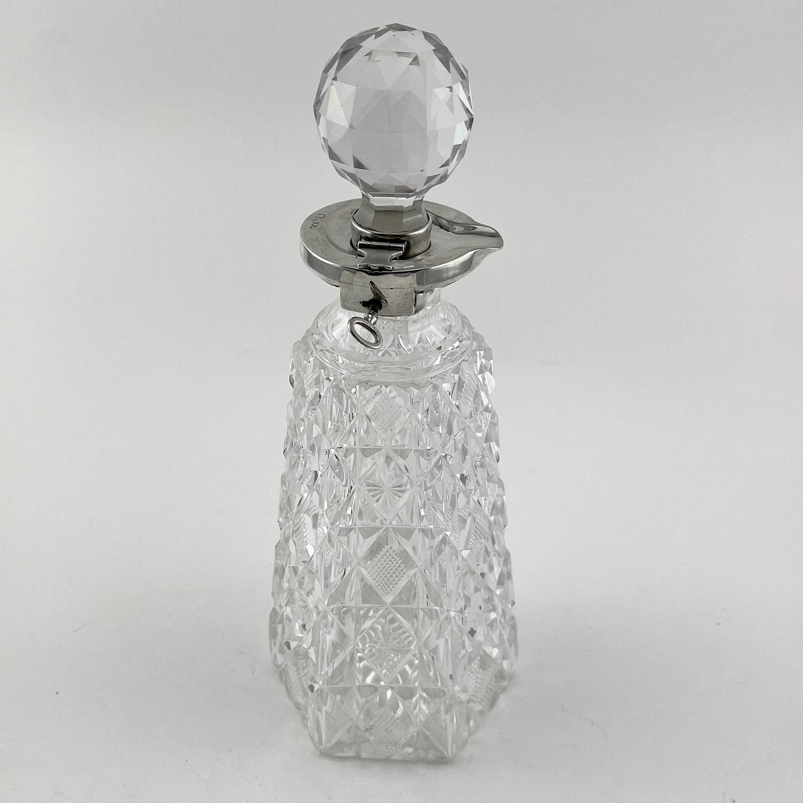 Victorian Sterling Silver Neck Betjemann Brothers Locking Decanter (1 of 7) Victorian Sterling Silver Neck Betjemann Brothers Locking Decanter (1 of 7)