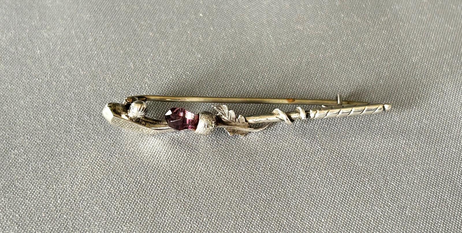 Edwardian Silver Thistle & Golf Club Brooch (1 of 6) Edwardian Silver Thistle & Golf Club Brooch (1 of 6)