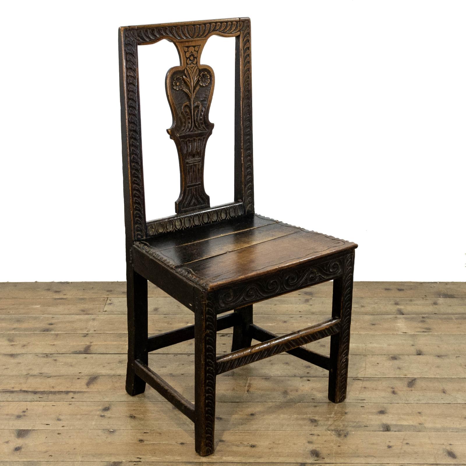 Antique Carved Oak Chair (1 of 9)
