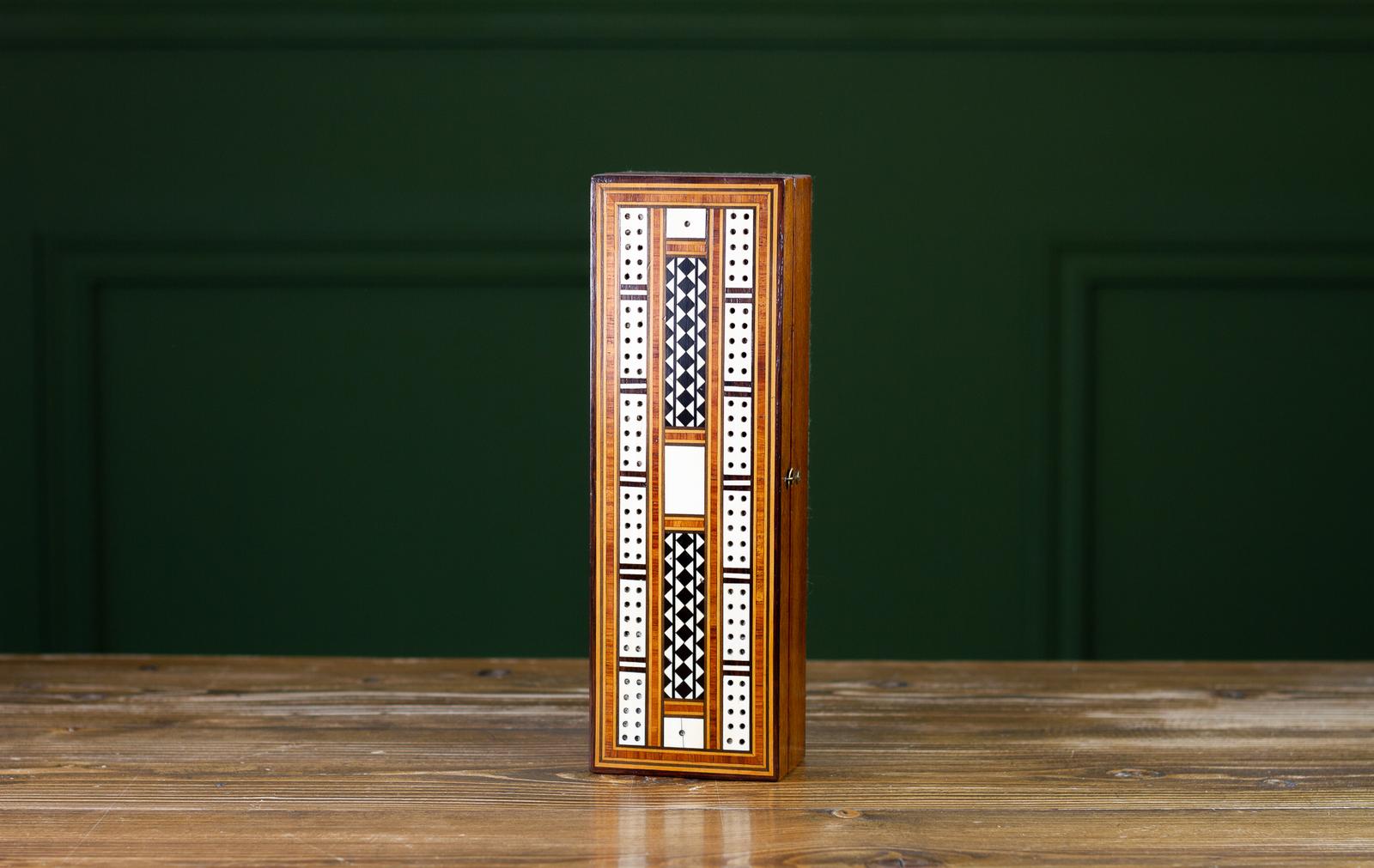 Mahogany Cribbage/Crib Box c.1890 (1 of 9)