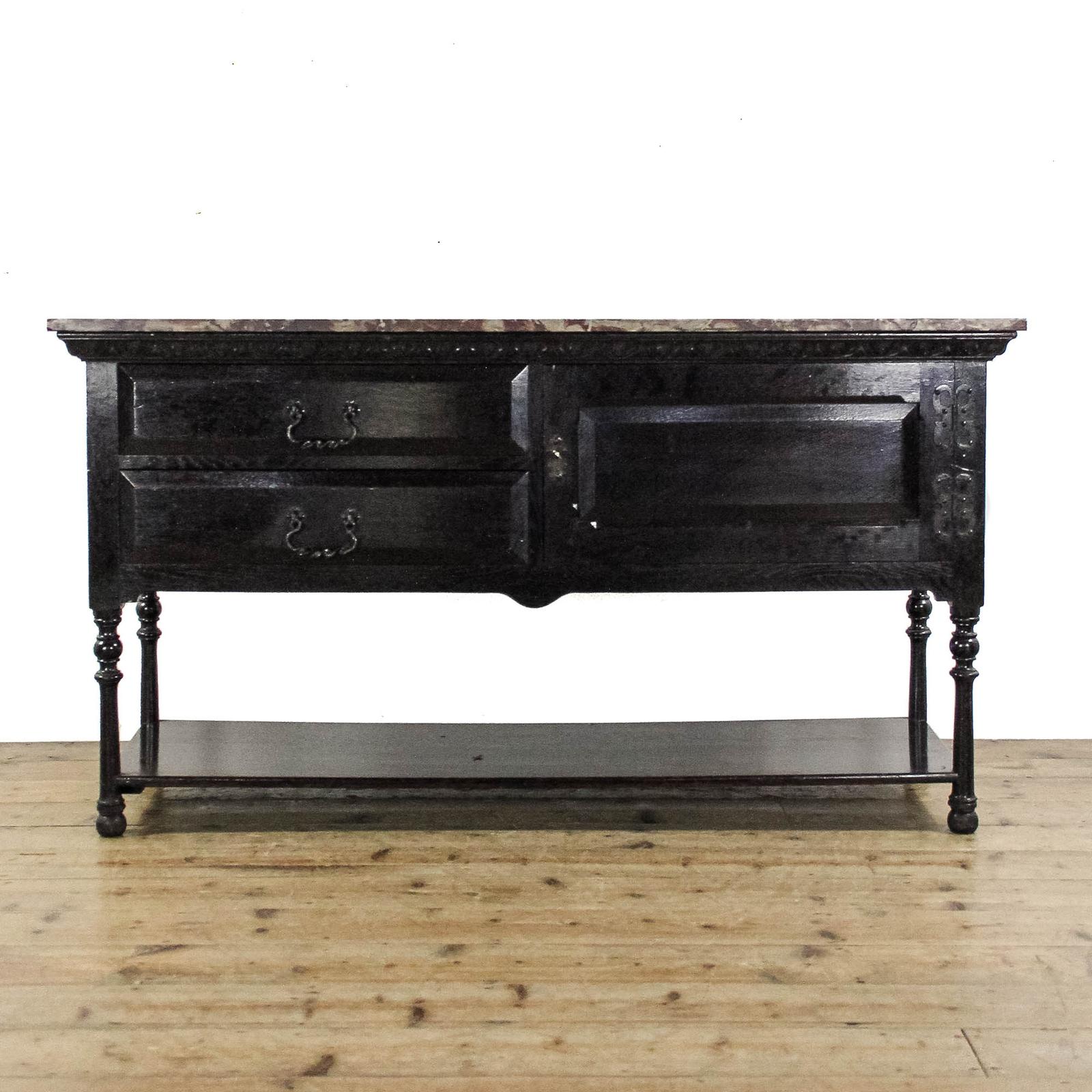 Antique Early 20th Century Ebonised Marble Top Washstand (1 of 13)
