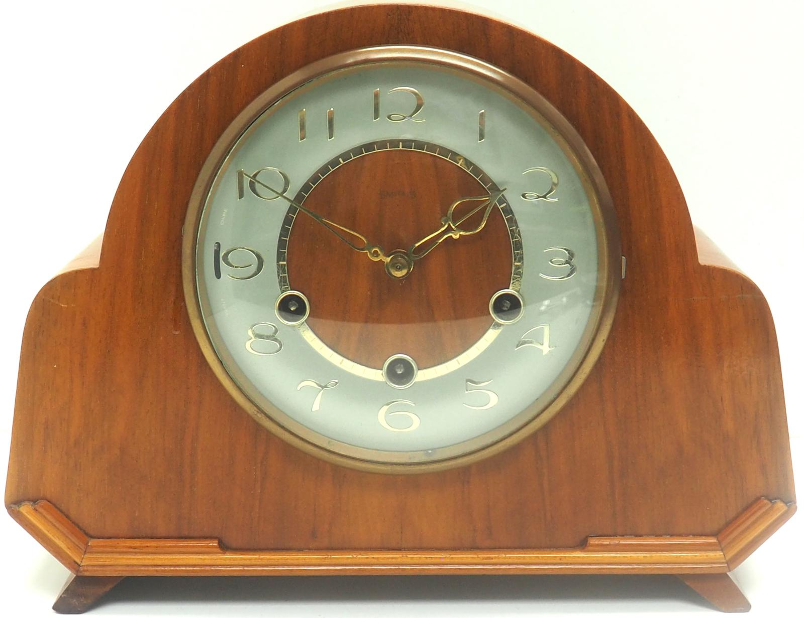 Superb Smiths Art Deco Mantel Clock Walnut 8-day Westminster Chiming Mantle Clock (1 of 8) Superb Smiths Art Deco Mantel Clock Walnut 8-day Westminster Chiming Mantle Clock (1 of 8)