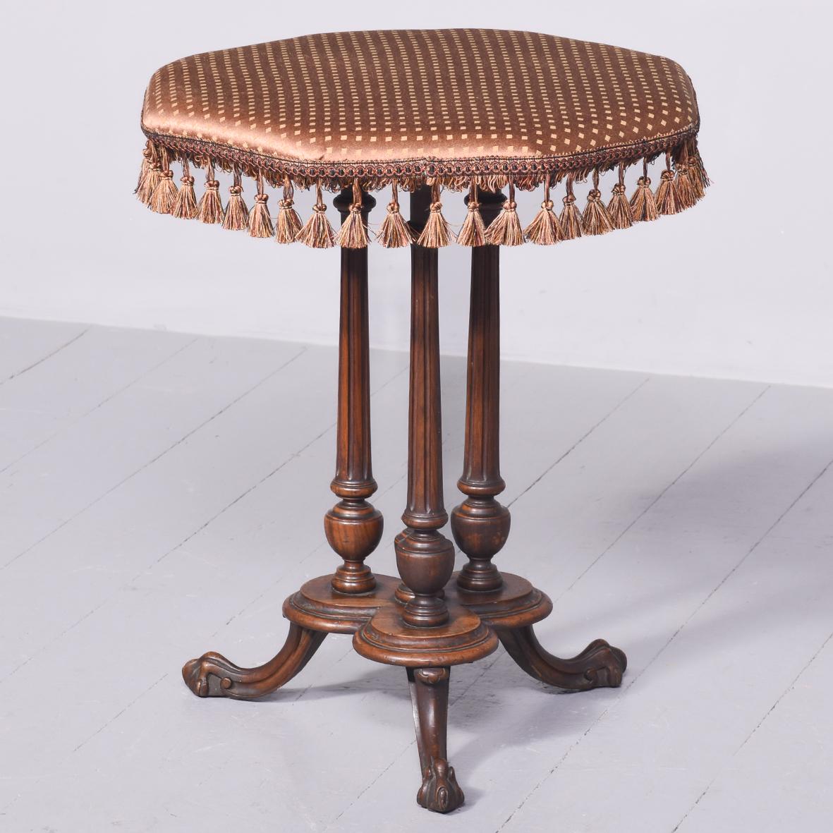 Victorian Upholstered Occasional Table (1 of 7)