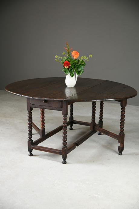 Rustic Oak Drop Leaf Dining Table (1 of 12) Rustic Oak Drop Leaf Dining Table (1 of 12)