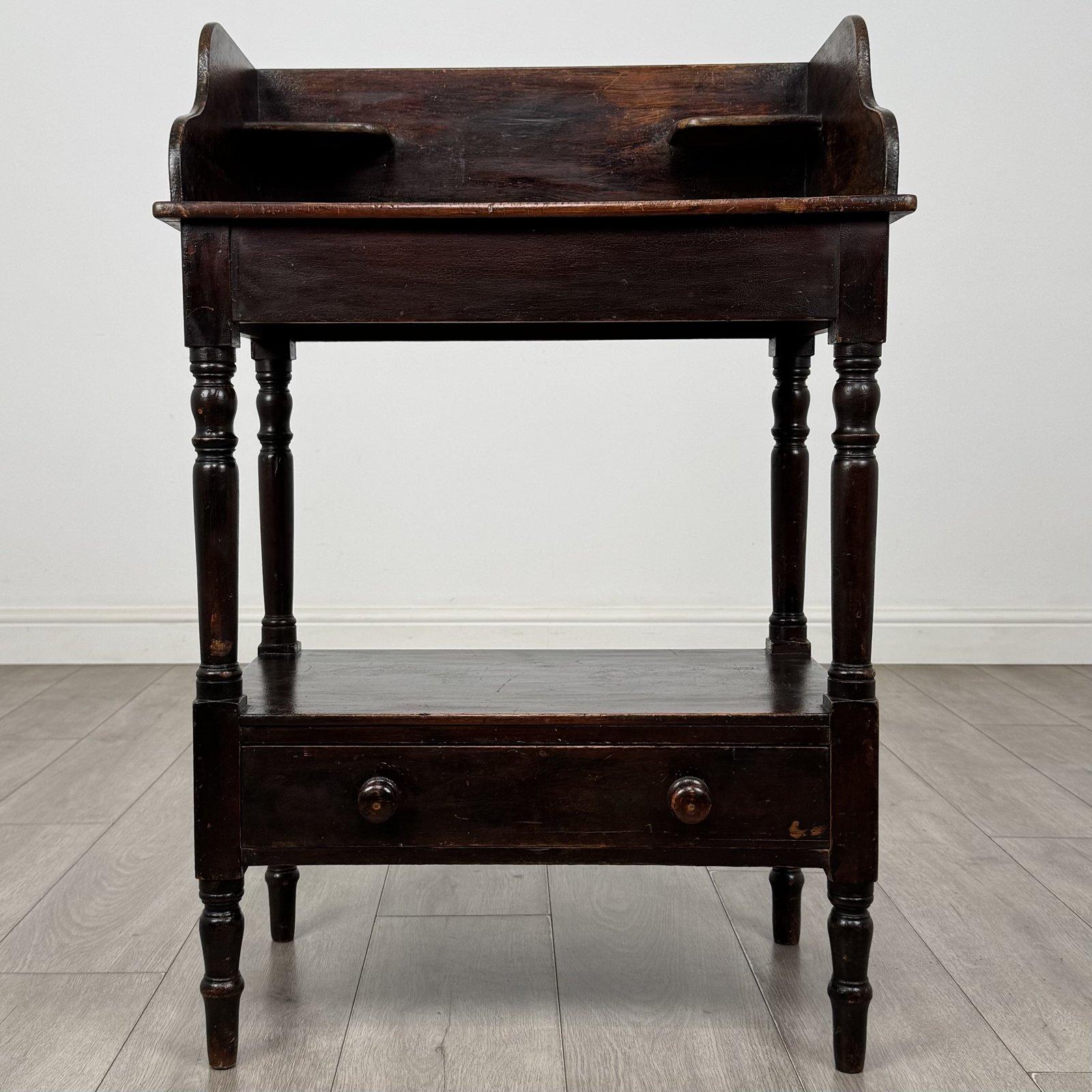 Antique Victorian Pine Washstand | Galleried Top & Turned Legs | AF-6699 (1 of 12) Antique Victorian Pine Washstand | Galleried Top & Turned Legs | AF-6699 (1 of 12)