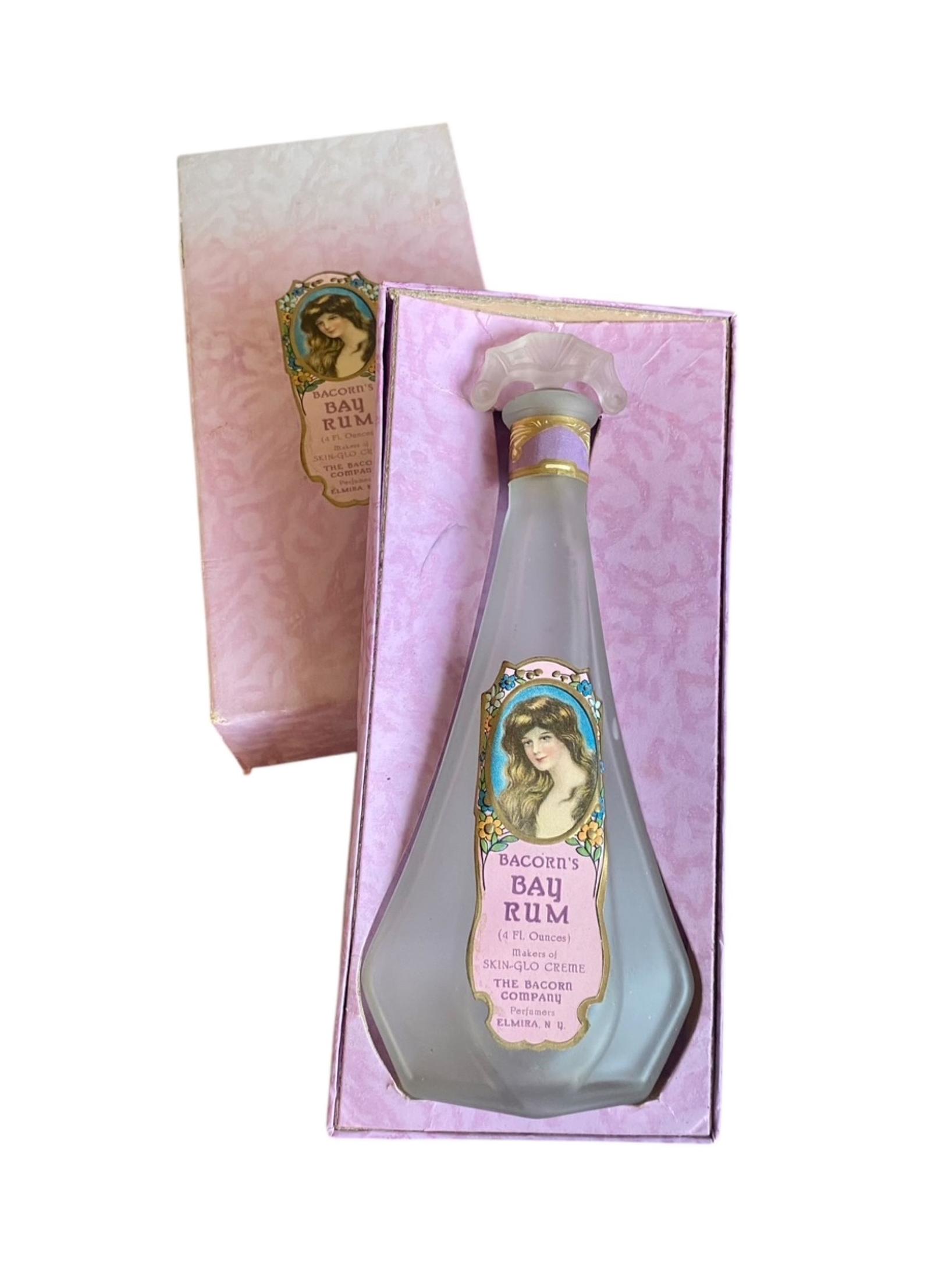 Art Deco Bay Cream Perfume Scent Bottle Bay Rum by the Bacorn Co c.1920 (1 of 8) Art Deco Bay Cream Perfume Scent Bottle Bay Rum by the Bacorn Co c.1920 (1 of 8)