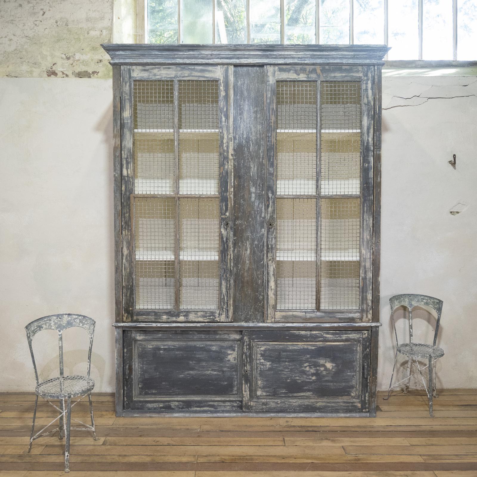 Large Scale 19th Century Painted Housekeepers Cupboard (1 of 17) Large Scale 19th Century Painted Housekeepers Cupboard (1 of 17)