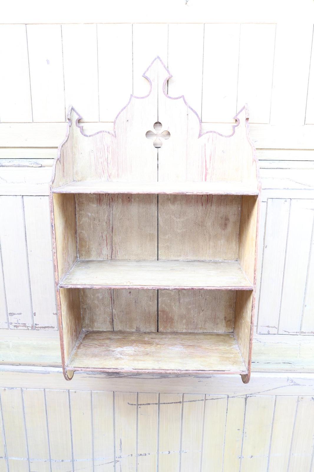 Late 19th Century Swedish Folk Art Painted Decorative Three-tier Wall Shelf (1 of 26) Late 19th Century Swedish Folk Art Painted Decorative Three-tier Wall Shelf (1 of 26)