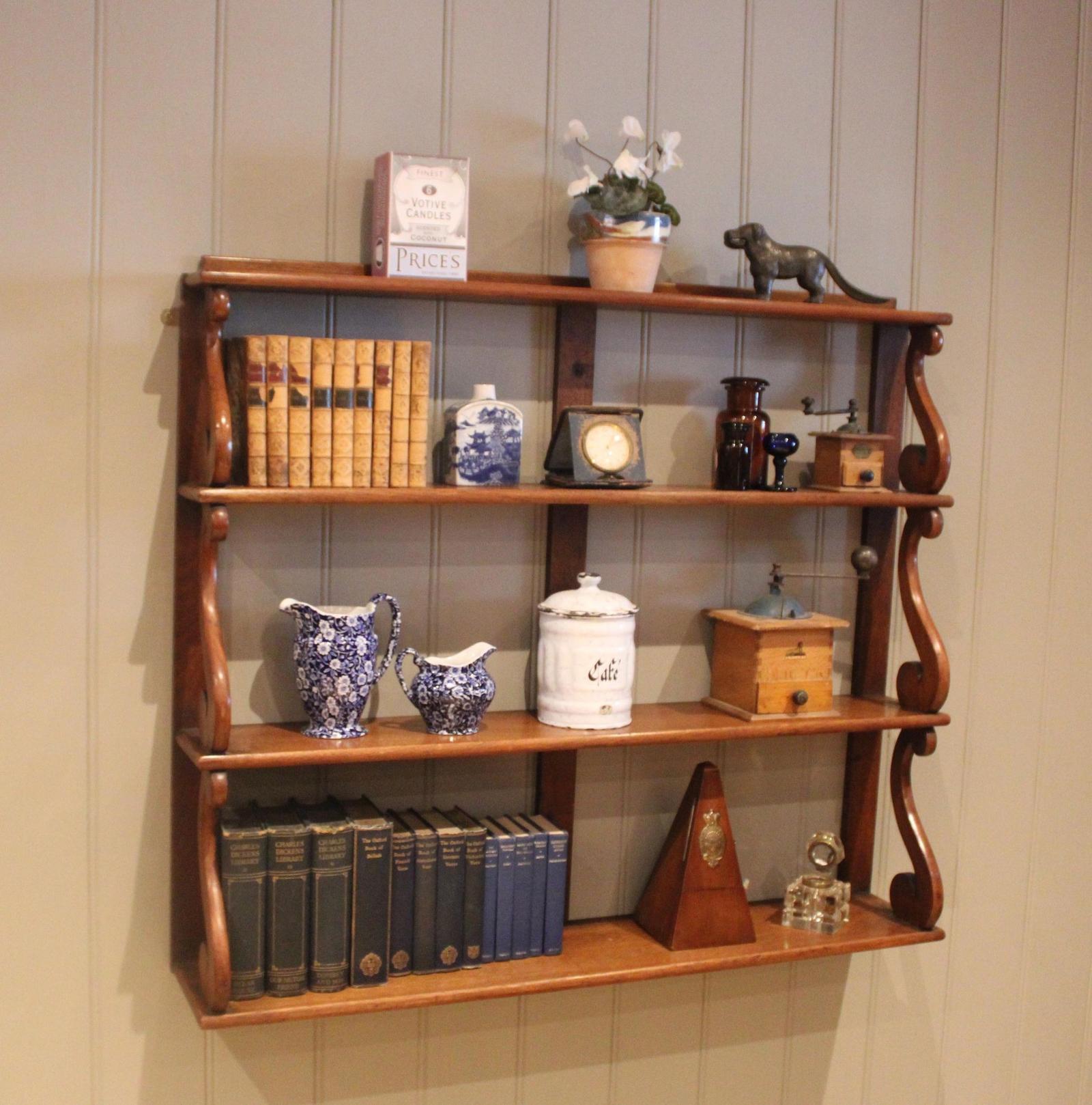 Large Victorian Mahogany Wall Shelves (1 of 10) Large Victorian Mahogany Wall Shelves (1 of 10)