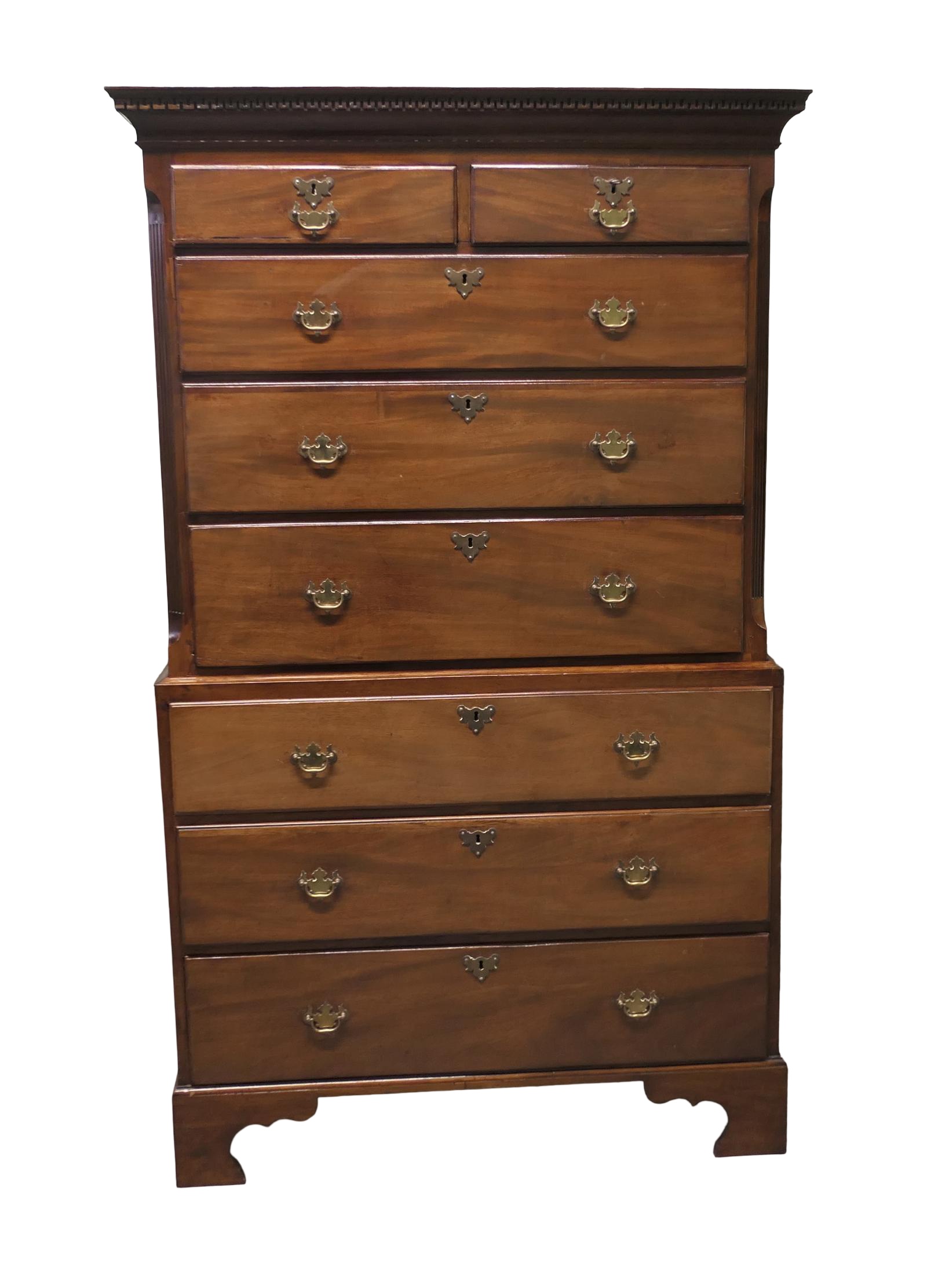 Early Victorian Mahogany Chest on Chest (1 of 5) Early Victorian Mahogany Chest on Chest (1 of 5)