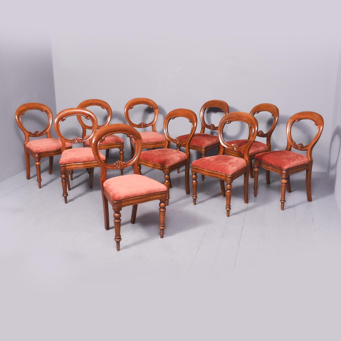 10 Scottish Balloon Back Dining Chairs (1 of 9)