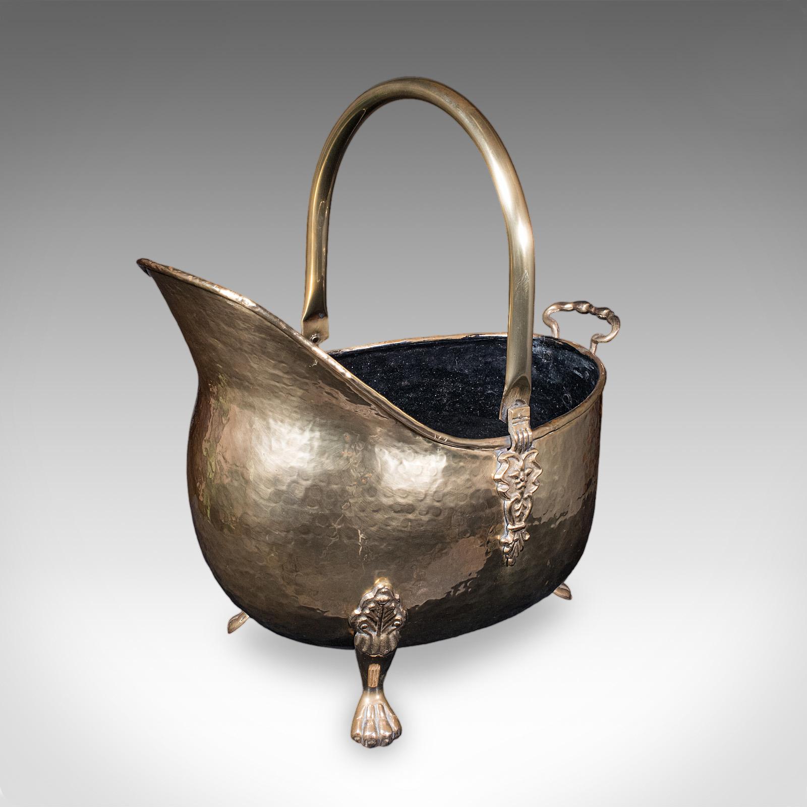 Antique Fireside Coal Bucket, English, Brass, Fireplace Scuttle, Keeper - Regency (1 of 11) Antique Fireside Coal Bucket, English, Brass, Fireplace Scuttle, Keeper - Regency (1 of 11)