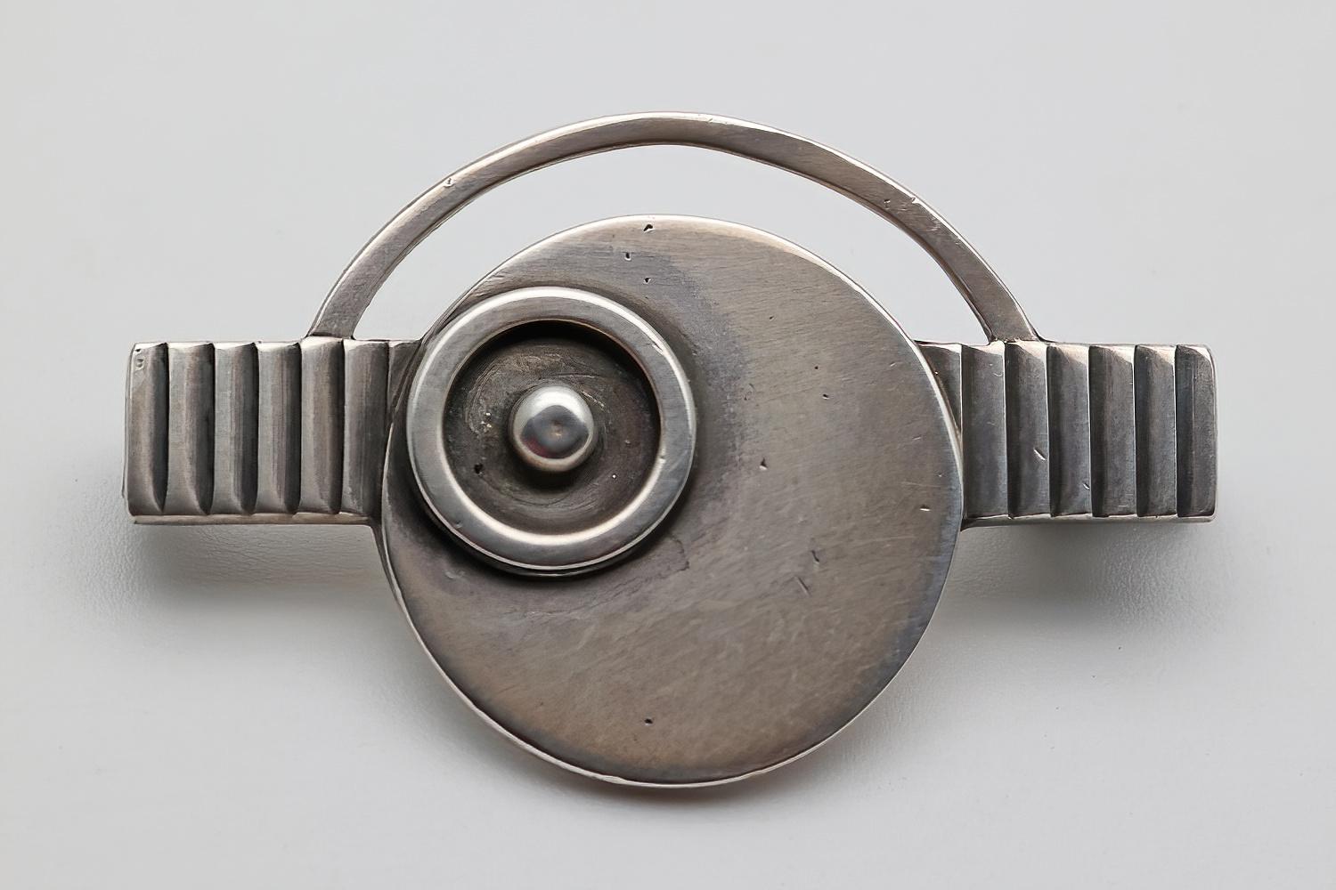 Georg Jensen Rare Early Abstract Brooch by Gundlach-pedersen (1 of 2)
