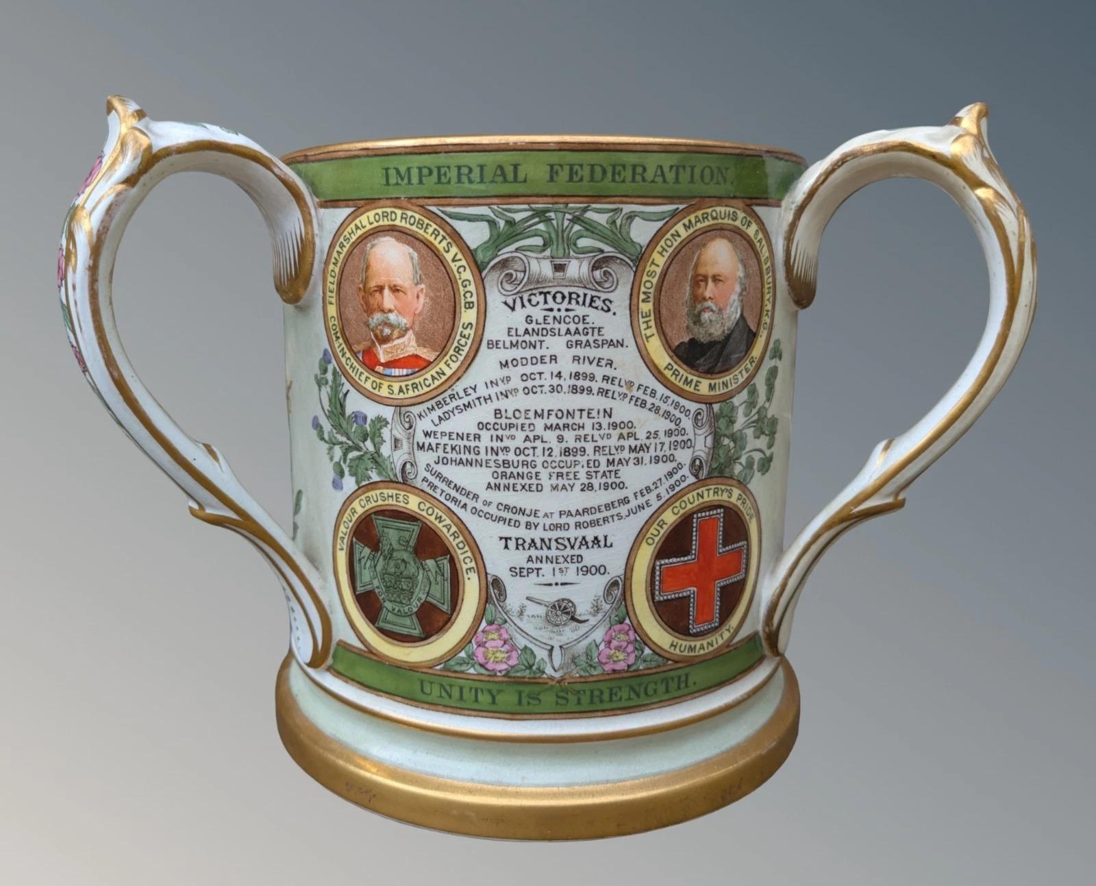 Copeland Pottery Tyg by T. Goode Transvaal War Commemorative (1 of 7)