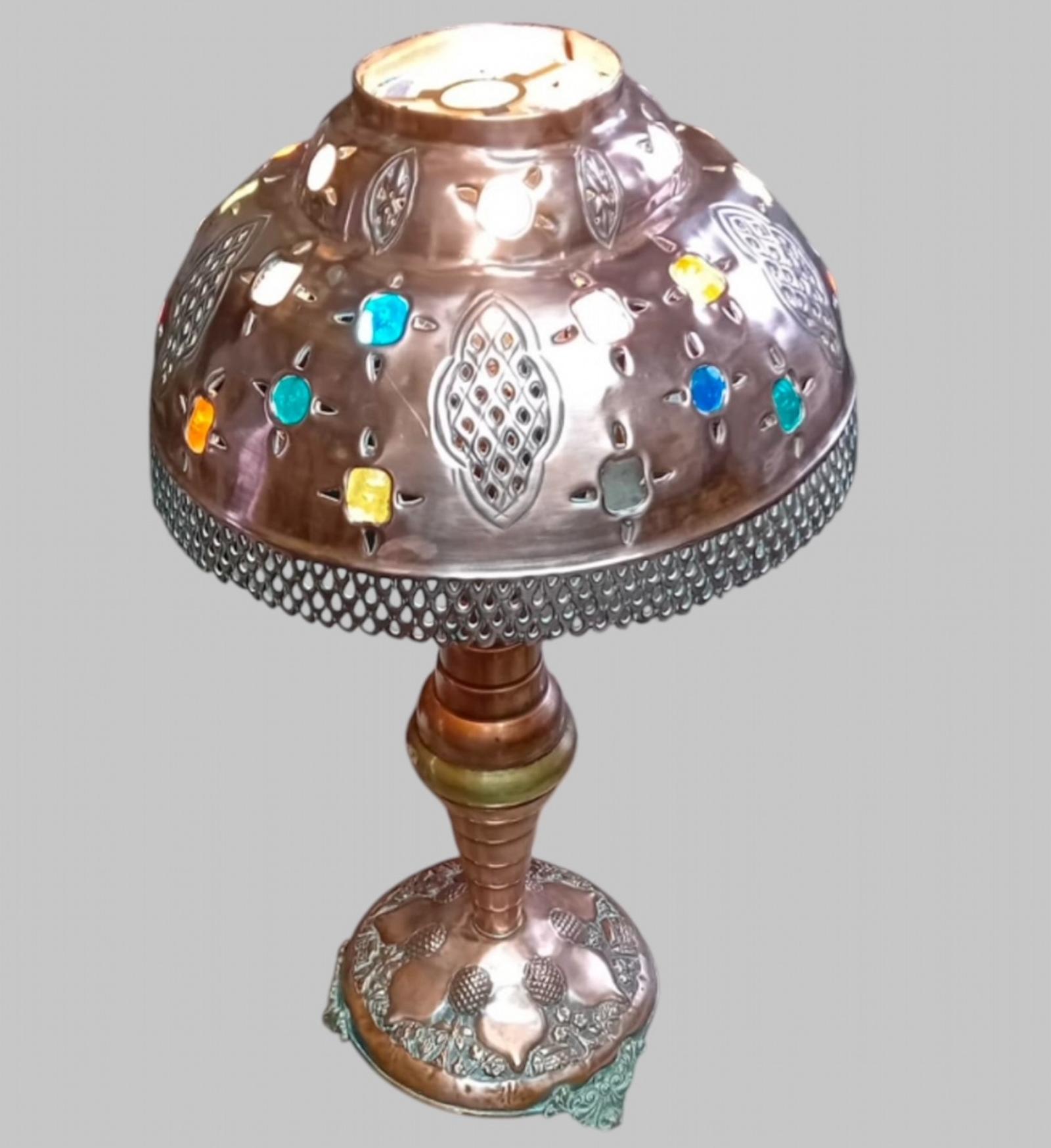 Attractive Vintage Copper Lamp (1 of 4)