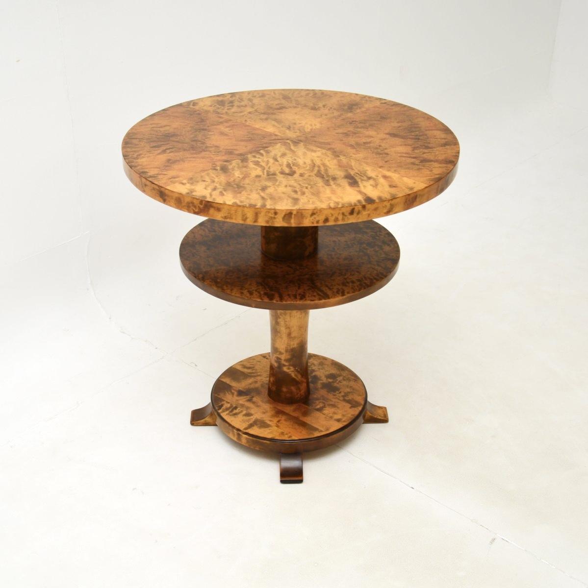 Swedish Art Deco Satin Birch Occasional Table (1 of 6) Swedish Art Deco Satin Birch Occasional Table (1 of 6)