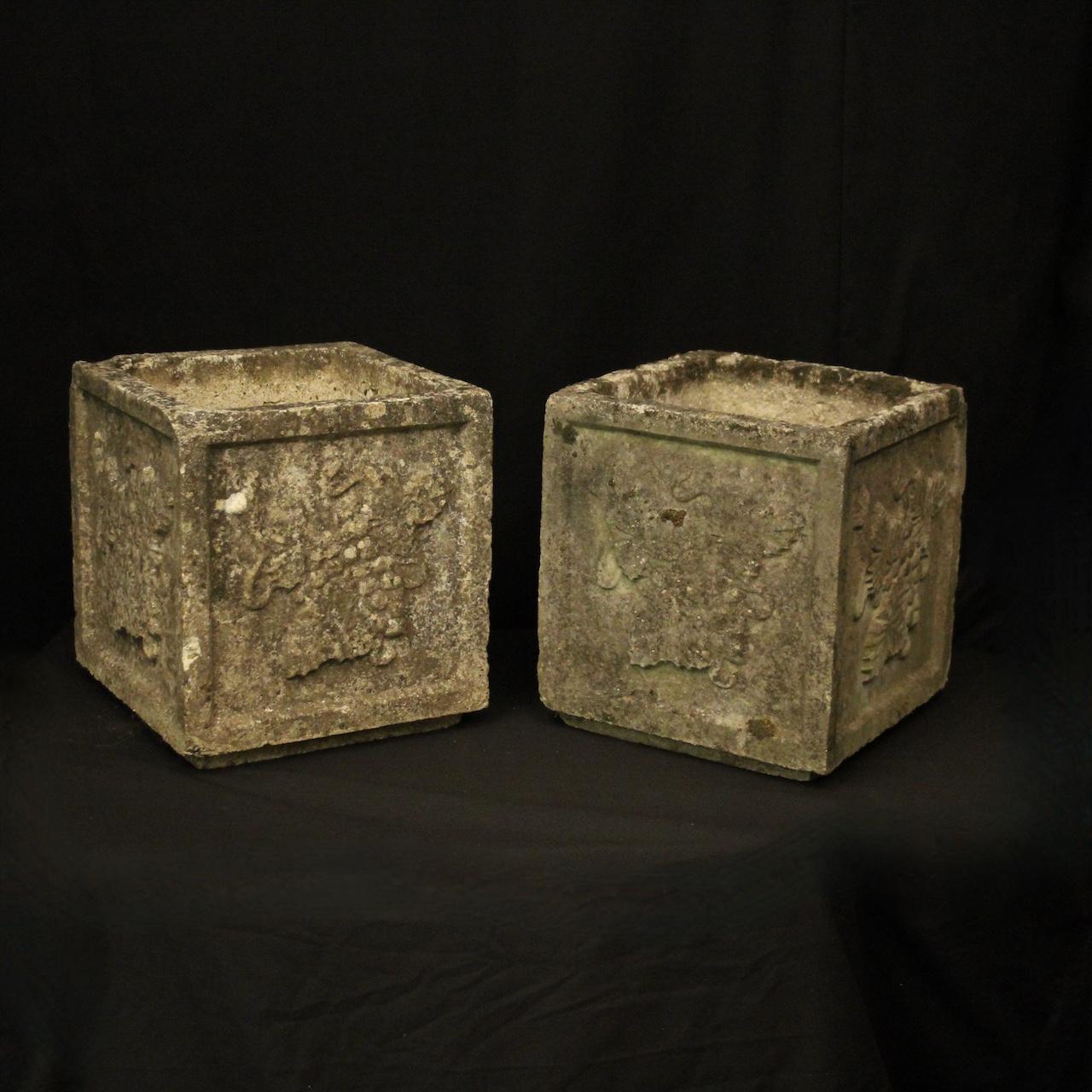 English Composition Stone Planters (1 of 10)