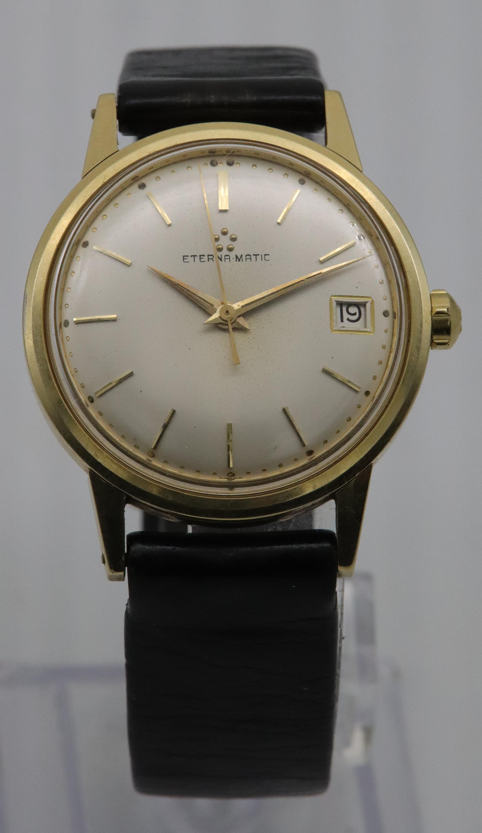 1957 Eterna-matic 14K Gold Wristwatch (1 of 9) 1957 Eterna-matic 14K Gold Wristwatch (1 of 9)